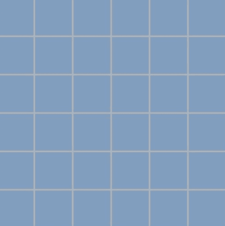 Cool Blue Gloss. Dot Mount Backing. Pool Safe. Mosaic, 50x50mm Chip. Glazed Porcelain