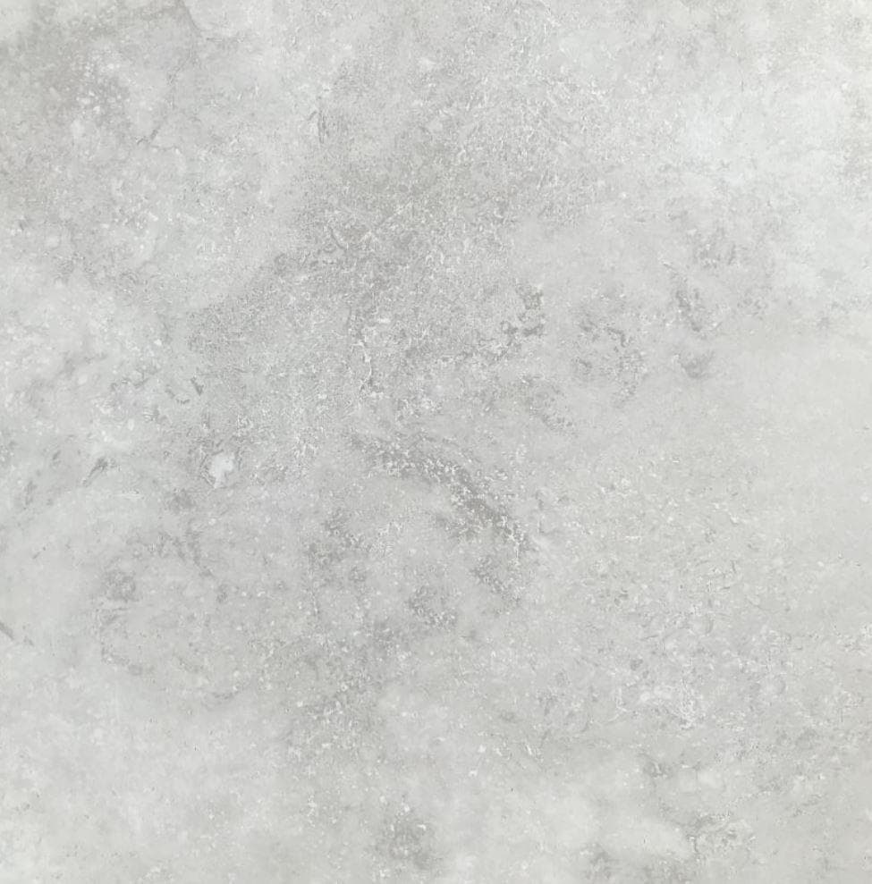 Travertition Grey Grip. Cross-Cut Travertine Glazed Porcelain, Rectified Edges