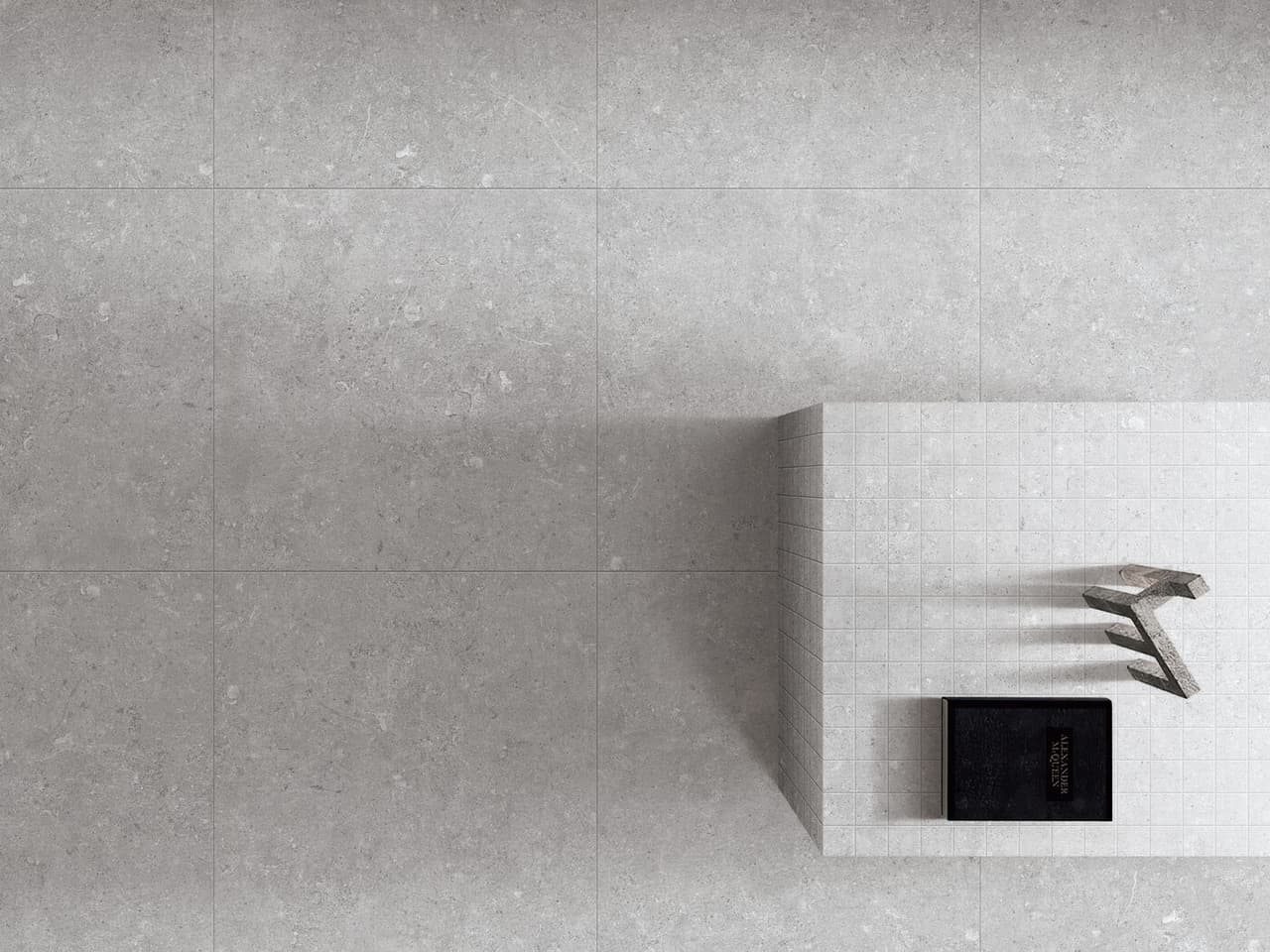 BALLINA GREY LARGE FORMAT GLAZED PORCELAIN, RECTIFIED EDGE, lifestyle view