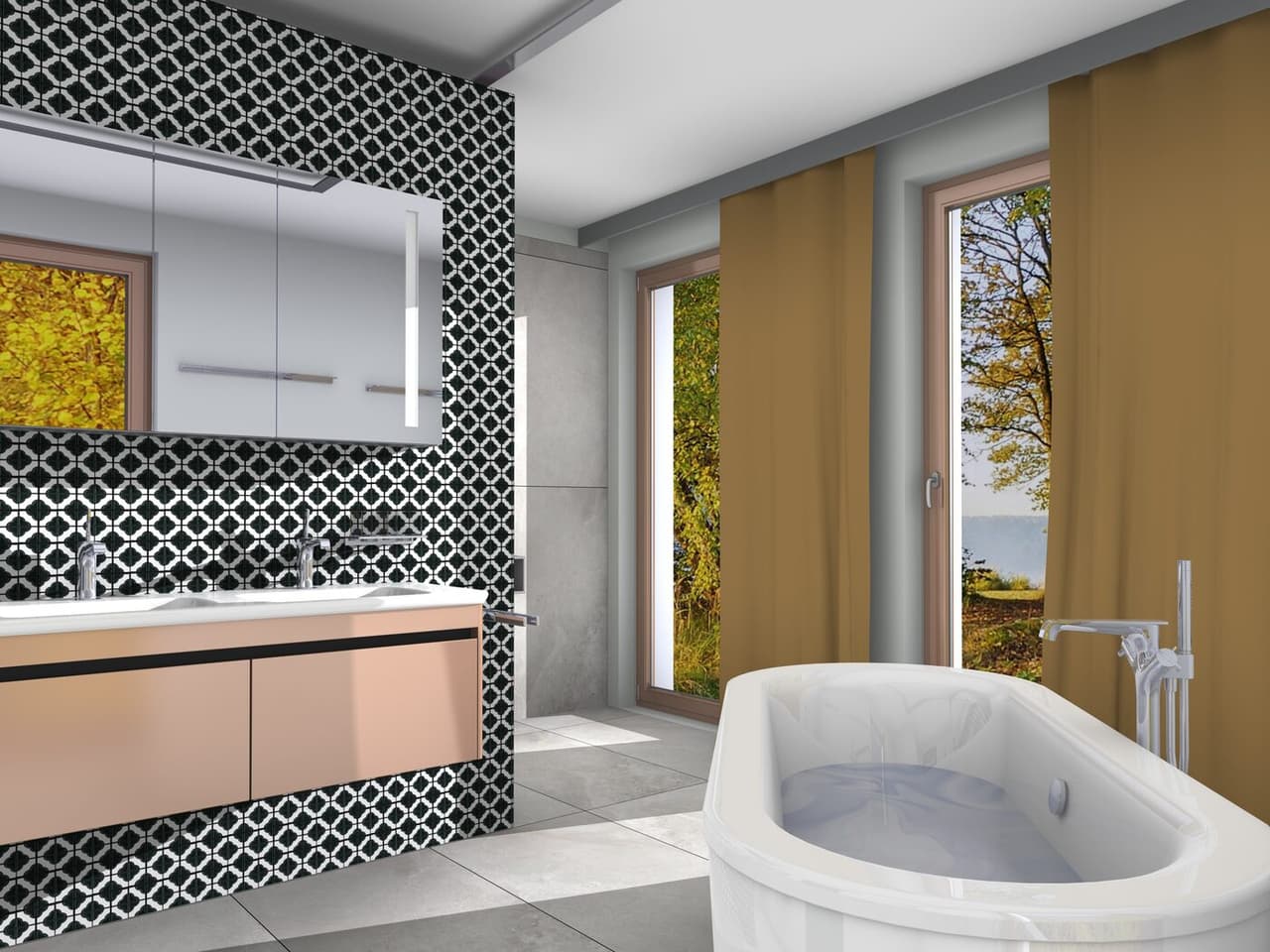 POPPY FLOWER GLOSS BLACK 40X40MM ON 305X305MM SHEET, lifestyle view