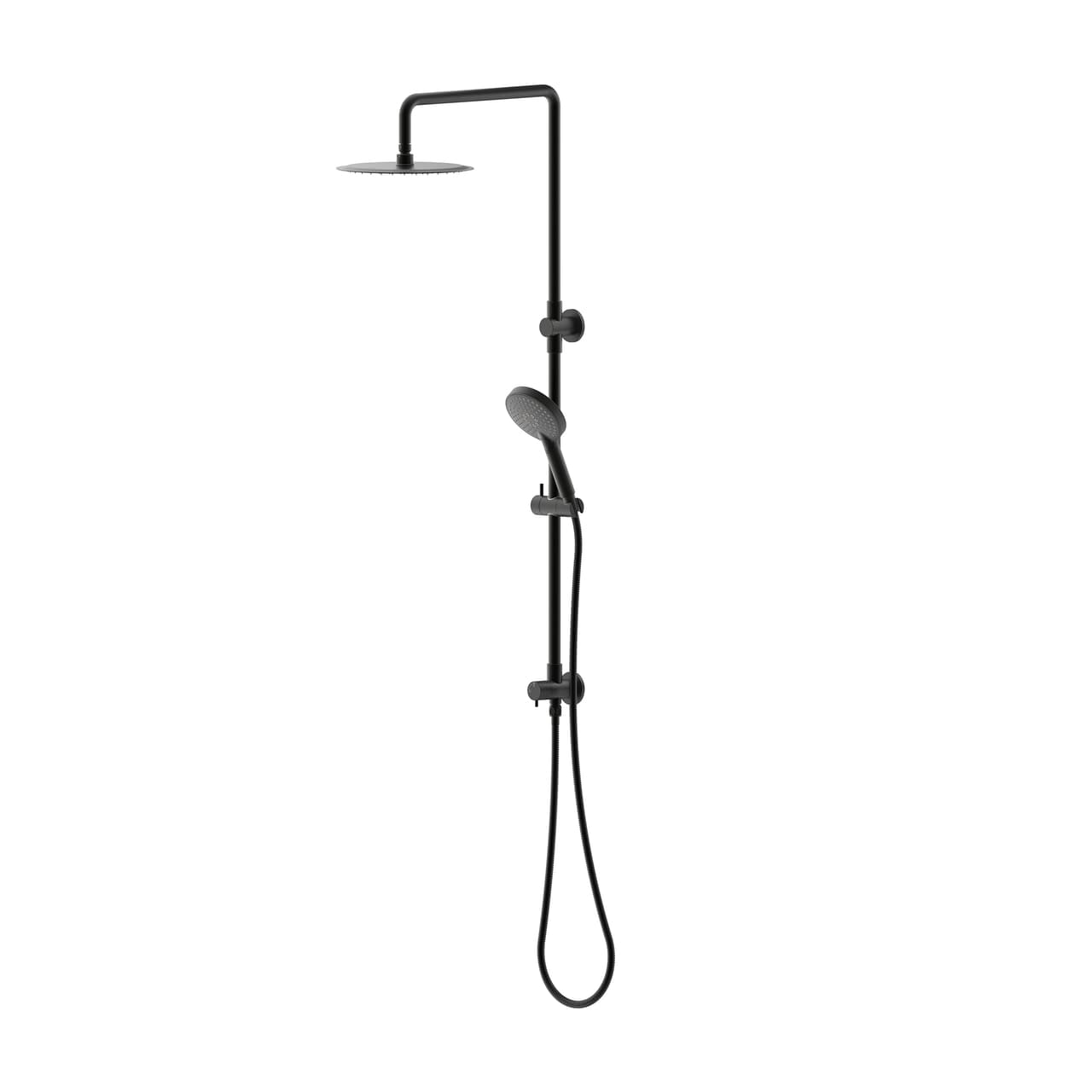 Twin Shower Set with Square Arm