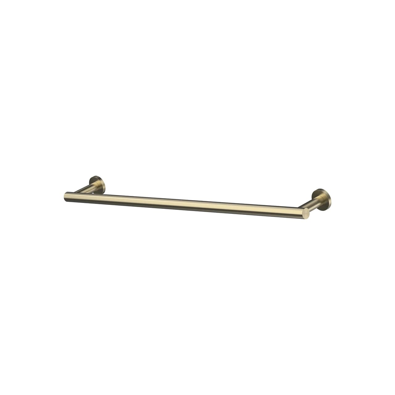 Titan Single Towel Rail 600mm Brushed Gold
