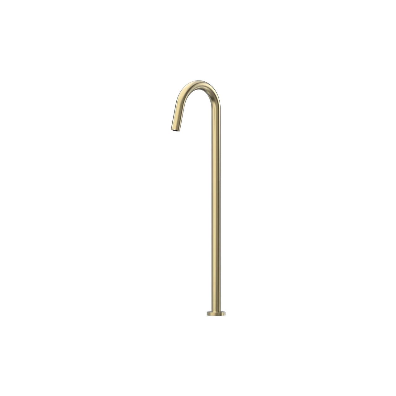 Yannis Floor Mounted Curved Bath Spout Brushed Gold