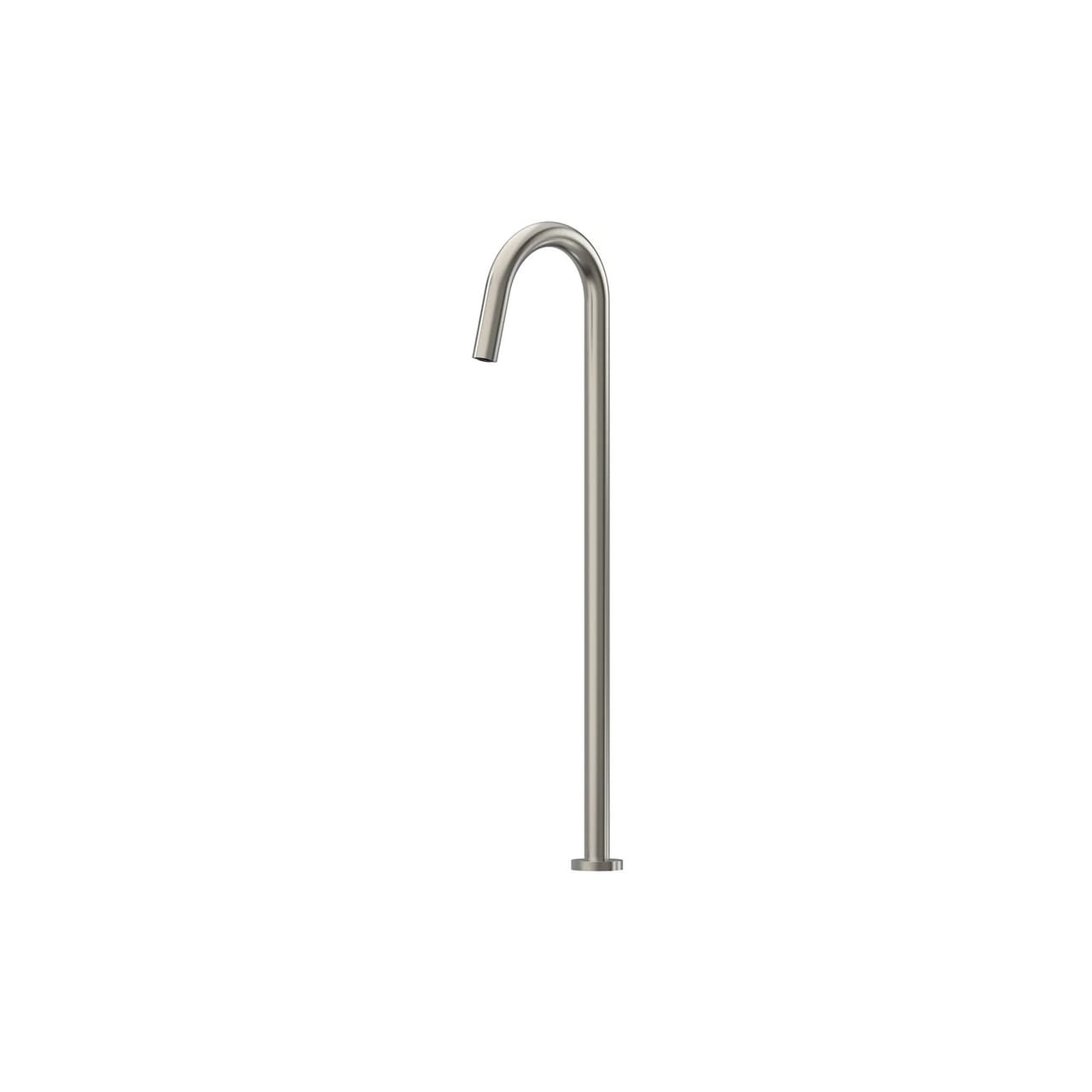 Yannis Floor Mounted Curved Bath Spout Brushed Nickel